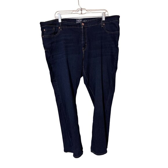 Signature Levi Strauss Mid-Rise Boot Cut Womens Jeans Size 24W Denim Western - Picture 1 of 11